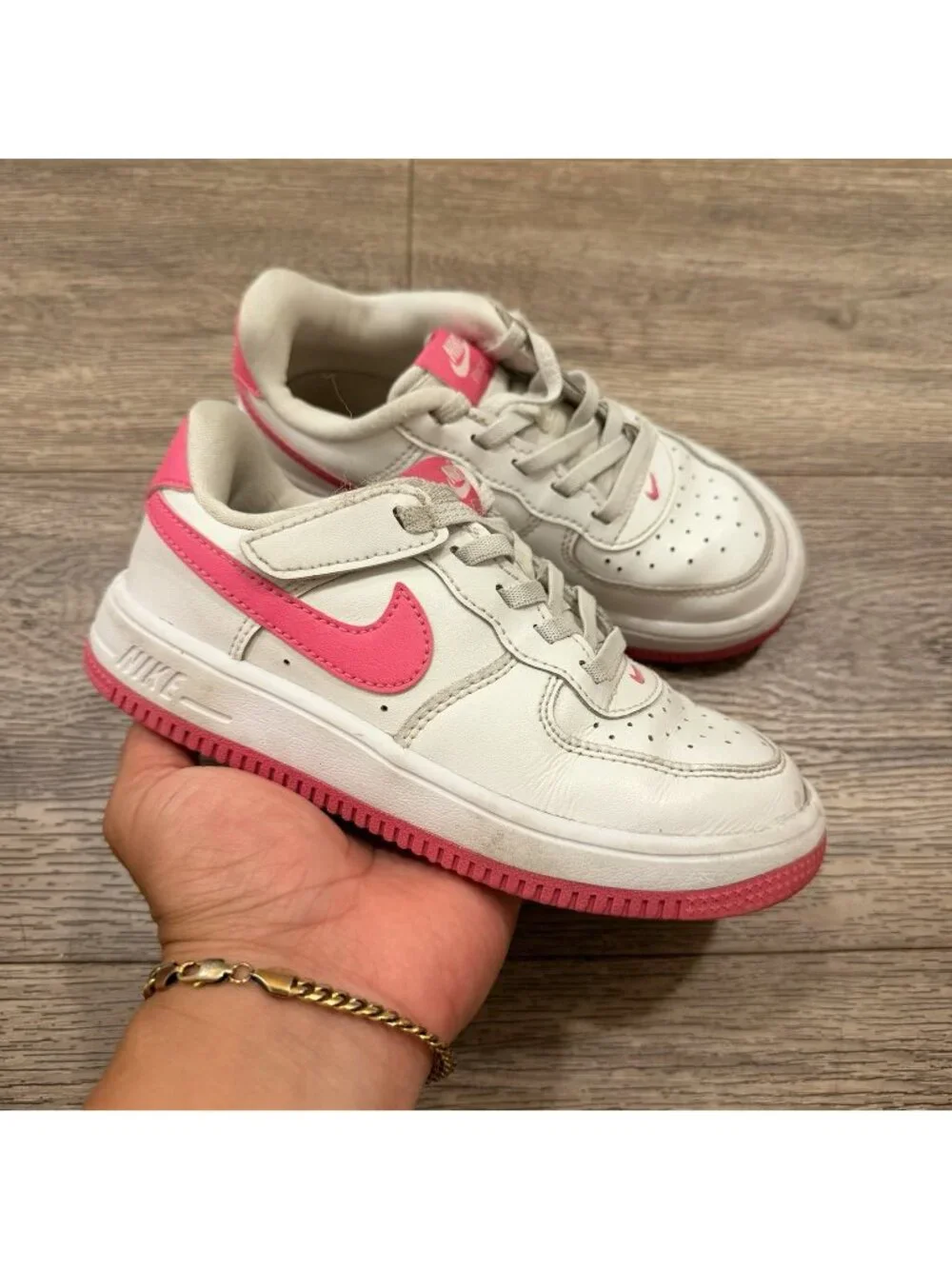 Nike Air Force 1 Low Easy on Preschool Girls Size 12c  Leather